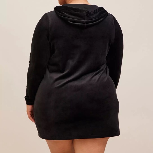 Torrid Velour Hooded Long Sleeve Mini Lounge Gown Size 4X - Picture 2 of 5